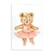 Stupell Industries Floral Ballerina Teddy Bear Wall Plaque, design by Amy Hall